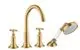 AXOR-HG-AXOR-Montreux-4-Loch-Fliesenrandarmatur-mit-Kreuzgriffen-Brushed-Gold-Optic-16544250 gallery number 1